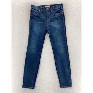 Madewell High Riser Skinny Jeans Women's 28 Dark Wash‎ Blue Stretch Denim Pants